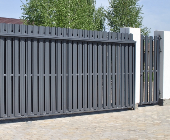 Ворота из штакетника в Чегеме